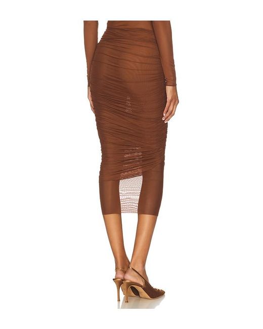 SER.O.YA Brown Thessa Skirt