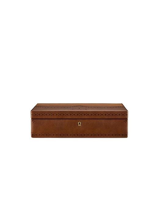 Wolf Brown Brogue 10 Piece Watch Box