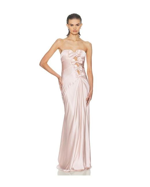 Helsa Pink The Silk Faye Dress