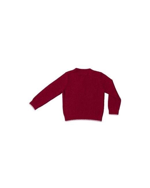Barefoot Dreams Red Toddler Fa La La Pullover