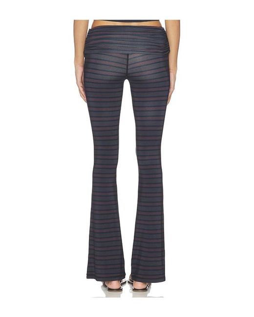 WeWoreWhat Blue Fold Over Flare Legging