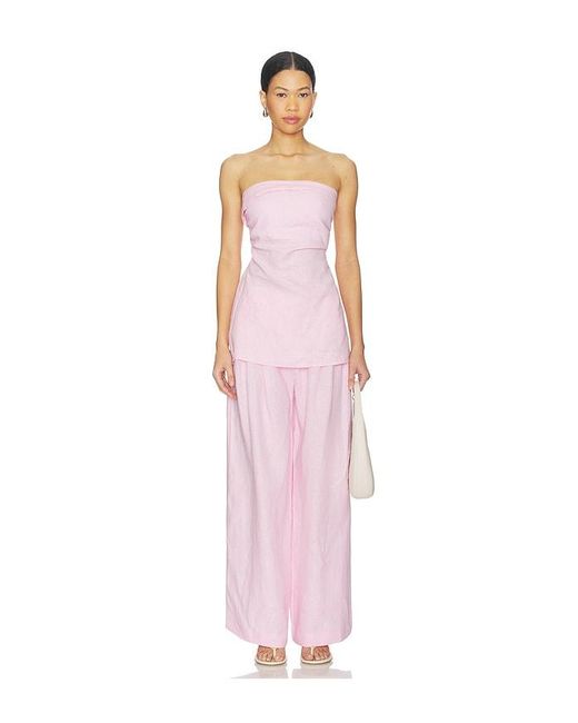 Faithfull The Brand Pink Sofia Trouser