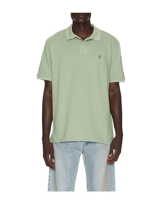 Polo Ralph Lauren Green Short Sleeve Mesh Polo for men