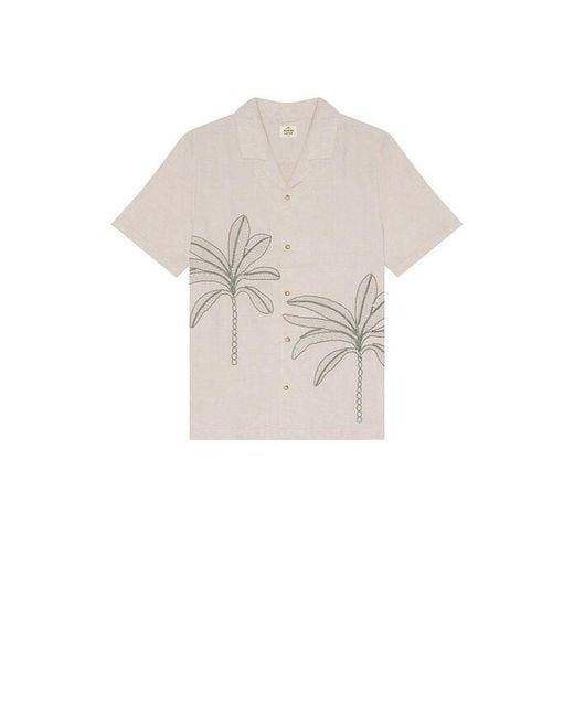 Marine Layer Multicolor Embroidered Resort Shirt for men