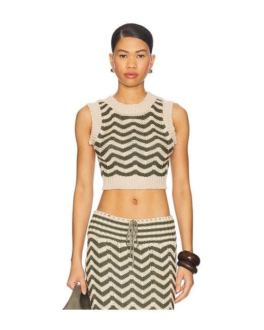 Agua Bendita Gray Emory Ete Top