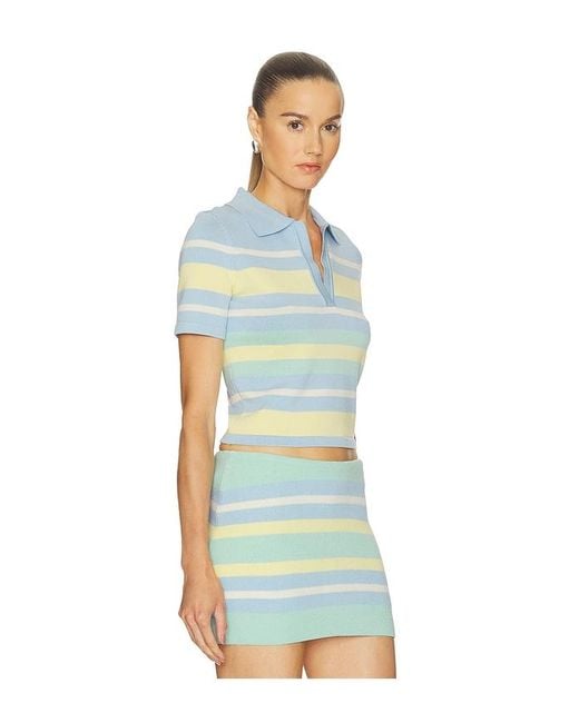SER.O.YA Blue Panie Knit Top