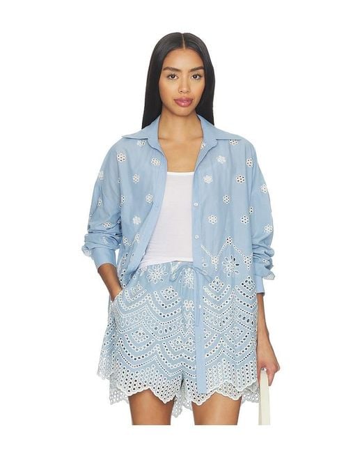 MISA Los Angles Blue Nalin Top