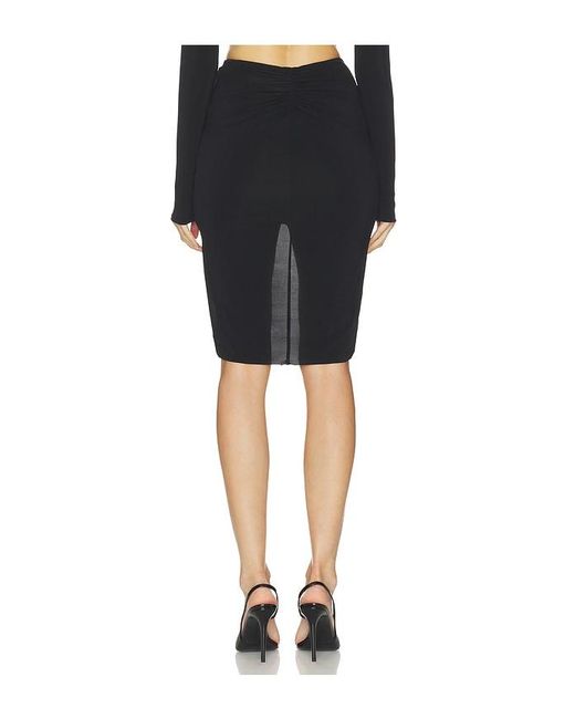 HAELO Black Knotted Skirt