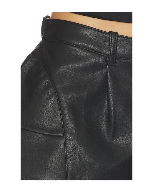 Free People Black X Revolve Star Dust Faux Leather Short