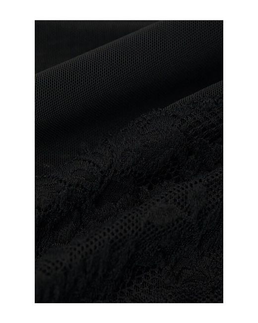 HAELO Black Shadow Mini Dress