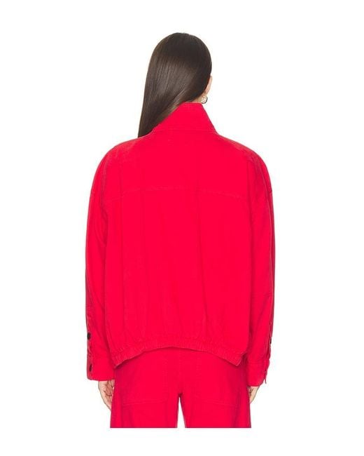 Pistola Red Liberty Funnel Neck Jacket