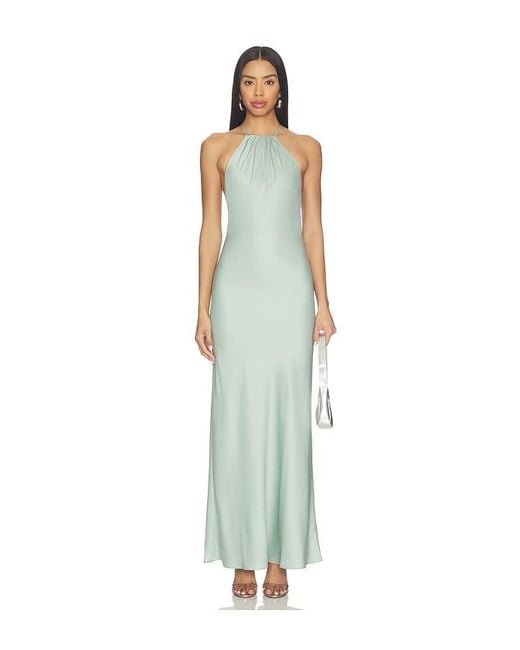RUE SOPHIE White Faye Satin Dress