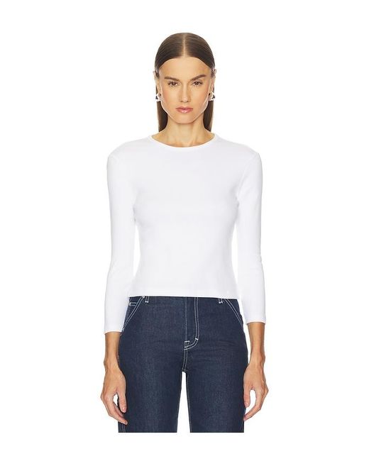 GRLFRND White 3/4 Sleeve Tee