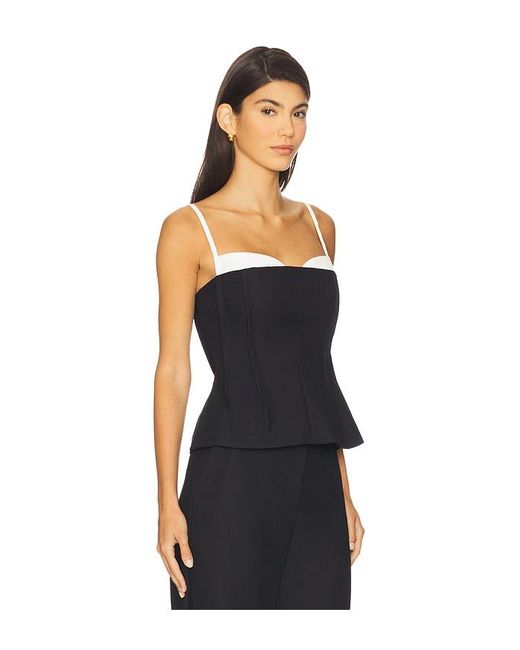 Jonathan Simkhai Black Charlee Bustier Top