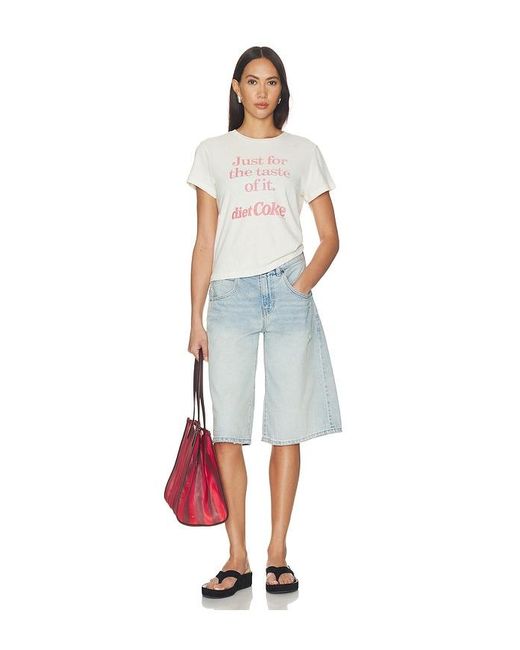 Re/done White Classic Tee Diet Coke
