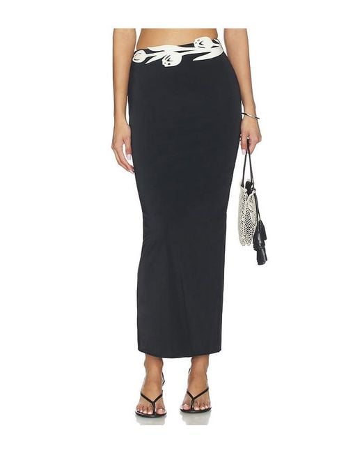 Bahia Maria Black Agata Long Skirt