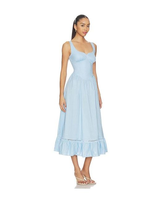Peixoto Blue Liam Midi Dress