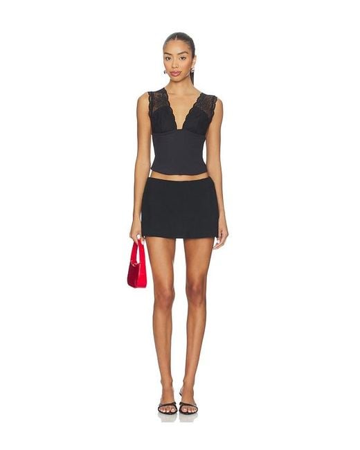 Free People Blue X Free-est My Little Micro Mini Skirt In Black