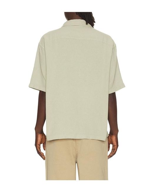 FRAME Natural Open Weave Short Sleeve Shirt for men