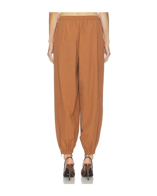 L'Agence Brown Mariko Jogger With Zipper