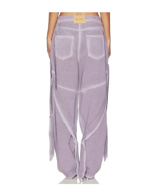 The Attico Purple Baggy Cargo