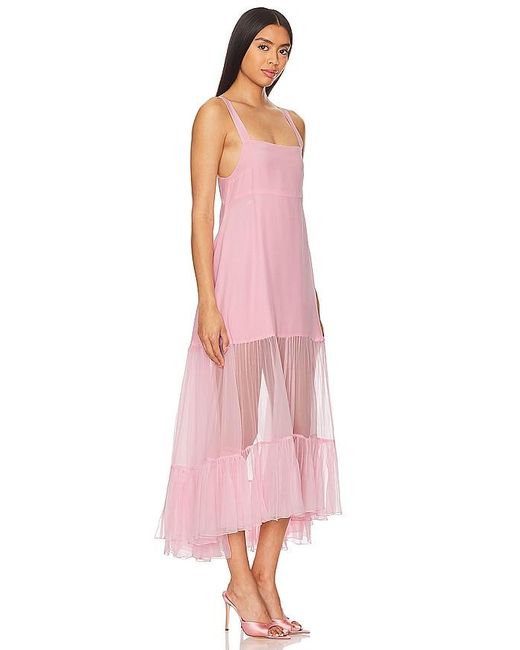 Azeeza Pink Bellevue Midi Dress