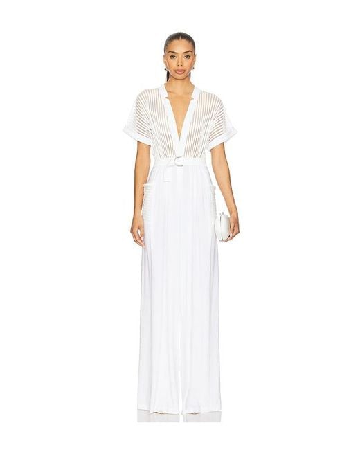 Norma Kamali White Geralyn Jumpsuit