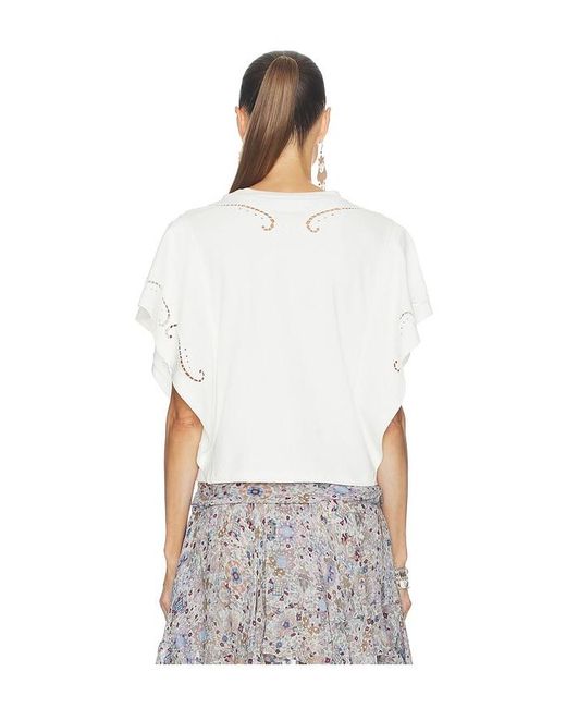 Isabel Marant White Eoline Top