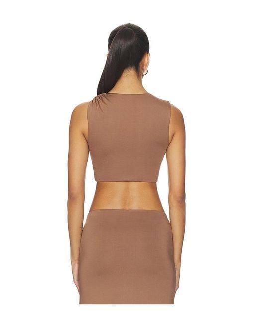 MORE TO COME Brown Brixton Top