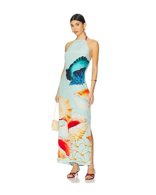 Muma World White Murex Vega Silk Dress