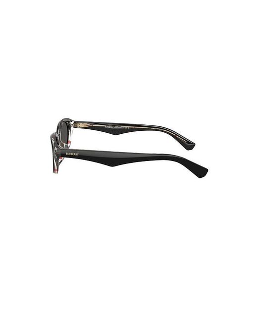 Burberry Black Oval Sunglasses