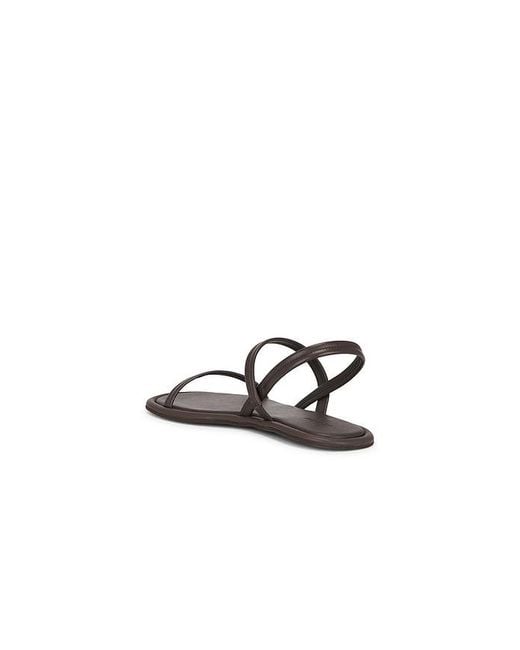 St. Agni Black Fine Strap Sandal