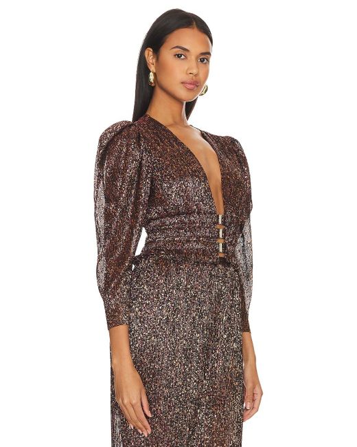 Sabina Musayev Row Top in Brown Lyst