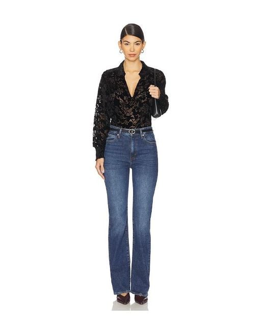 PAIGE Black Ginerva Blouse