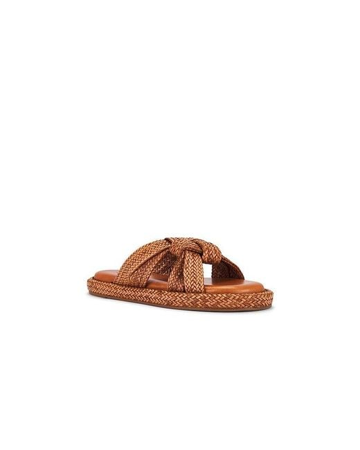 SCHUTZ SHOES Brown Kali Flat