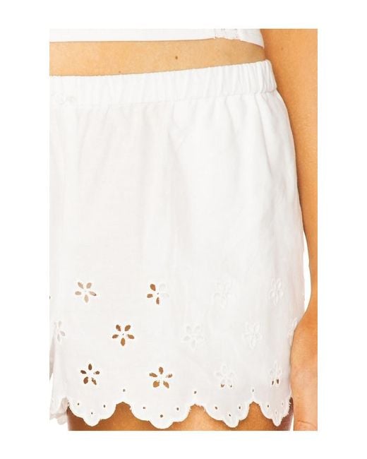 Frankie's Bikinis White Mariam Short