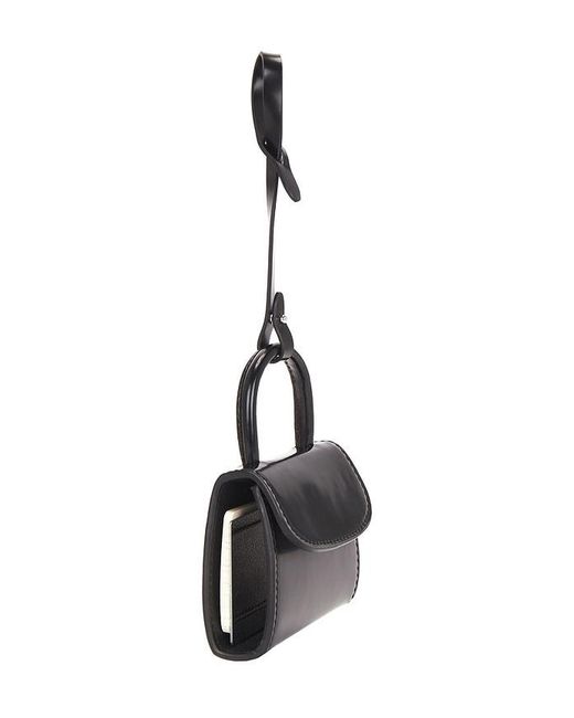 By Far Black Mini Mini Card Holder