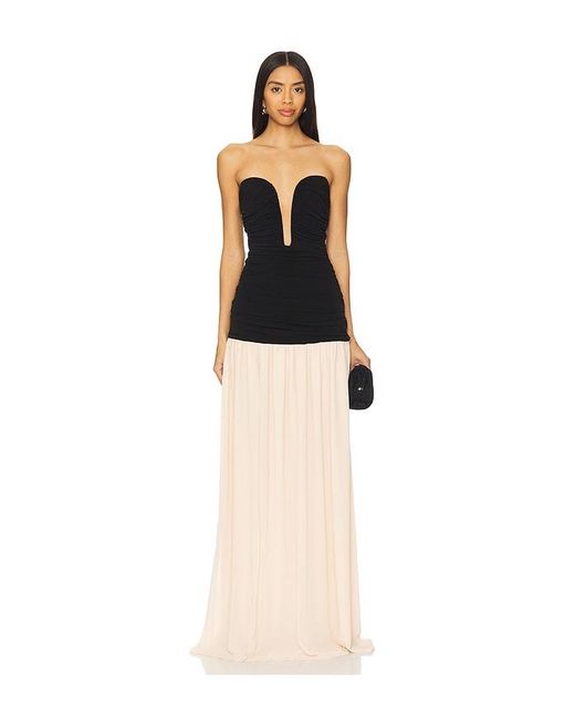 Lovers + Friends Black Ari Gown