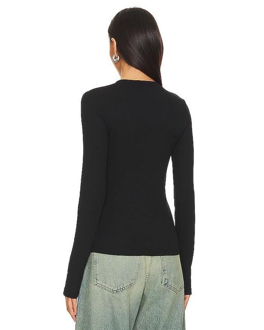 Cotton Citizen Black Verona Henley Shirt