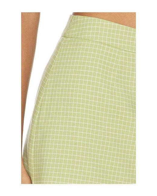 Line & Dot Yellow Shea Mini Skort