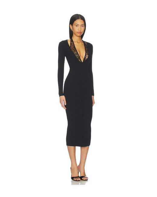 retroféte Black Lorella Knit Dress