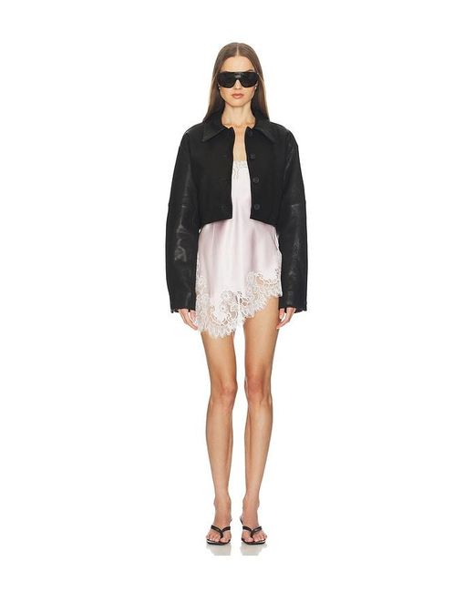 SRG Black Alina Leather Jacket