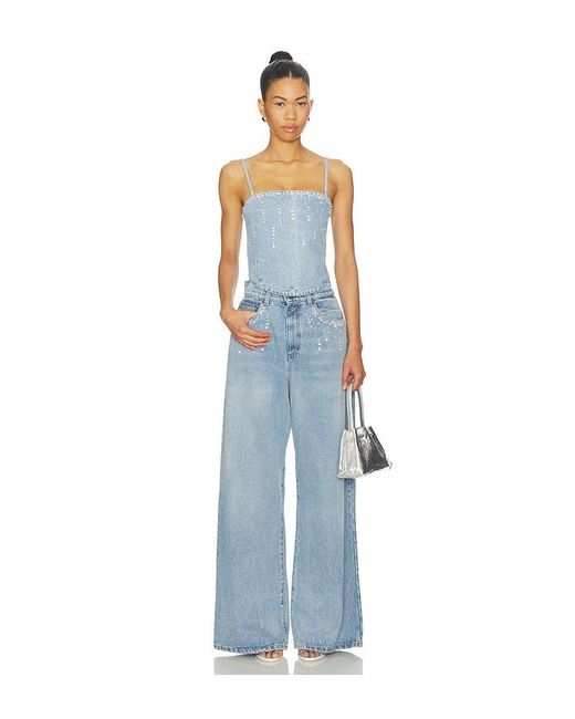 GIUSEPPE DI MORABITO White Denim Top