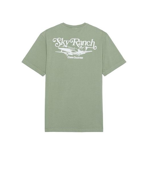 Coney Island Picnic Green Sky Ranch Garment Dyed Tee for men