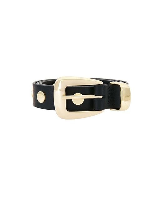 Lamarque Black Leather Belt