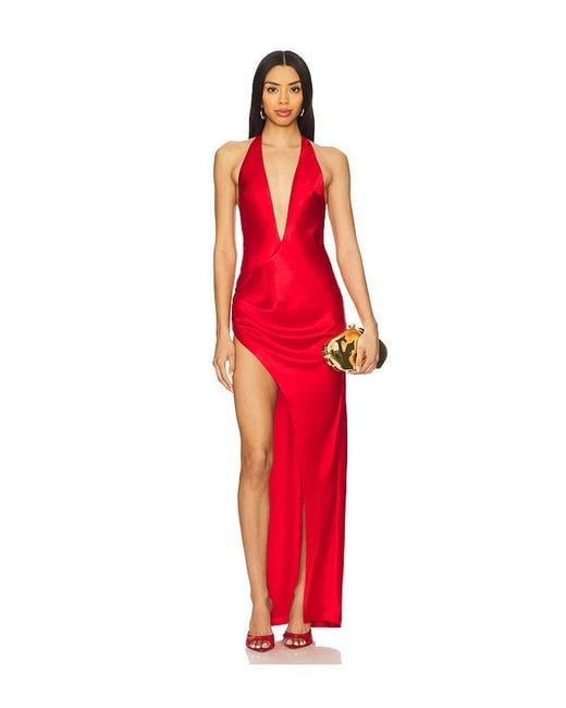 retroféte Red Valeria Dress