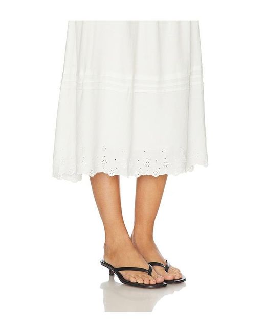 Astr White Shelly Skirt