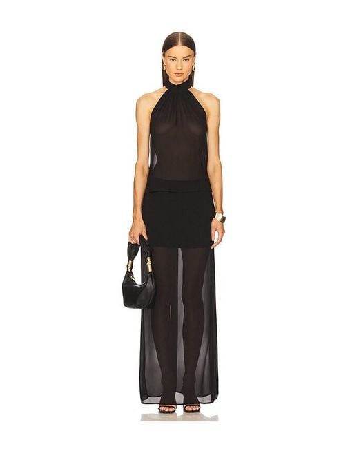 House of Harlow 1960 Black X Revolve Cameron Maxi Skirt