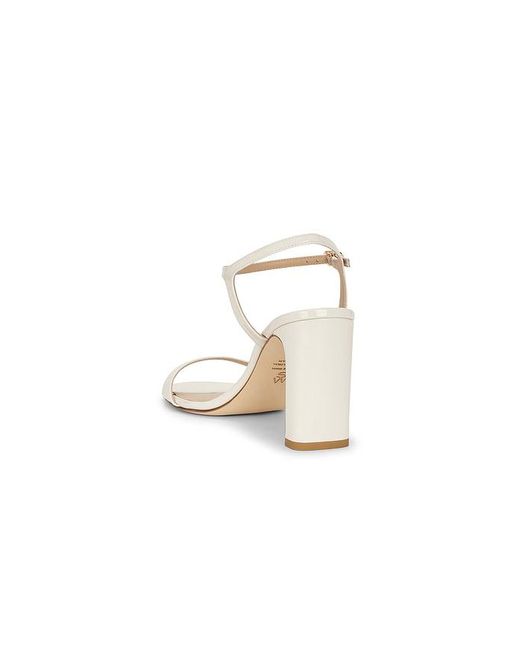 Stuart Weitzman White Babette Sandal 85