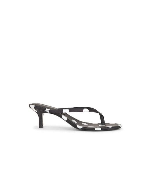 Black Suede Studio White Tash 50 Mule